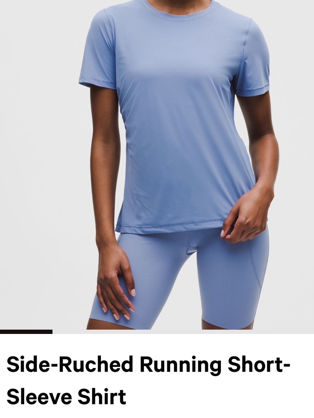 Lululemon Side Ruched Running Shirt